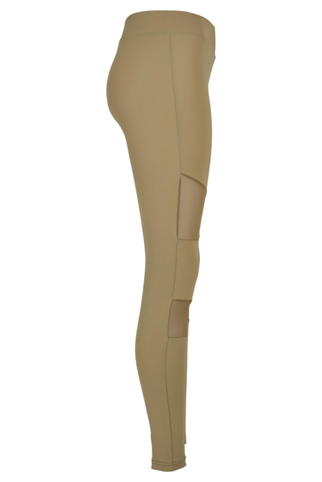 LADIES TECH MESH LEGGINGS KHAKI 7
