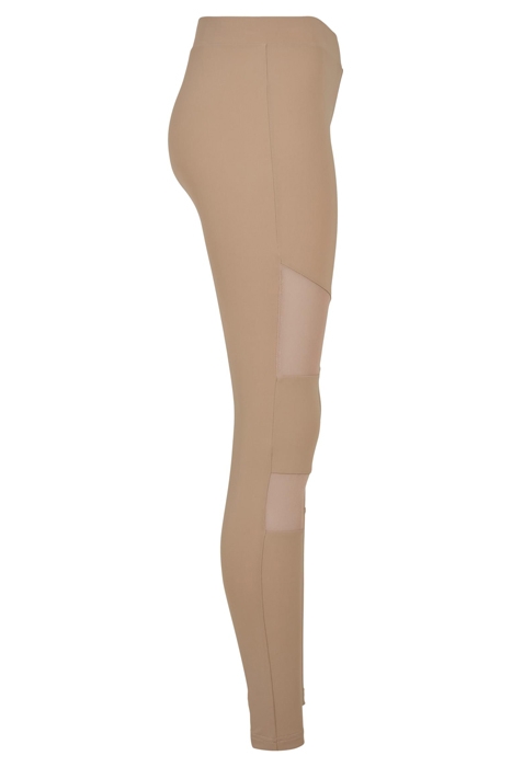 LADIES TECH MESH LEGGINGS SOFTTAUPE 8