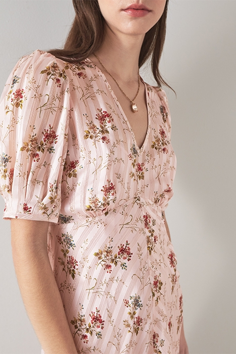 LEITH MIDI DRESS PINK 4