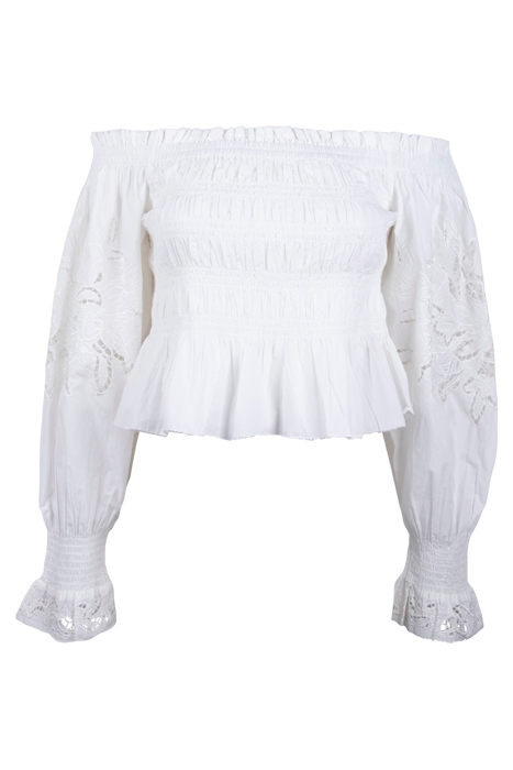 LARA BRODERIE TOP CHALK WHITE 1