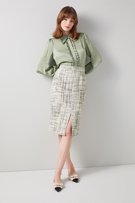 LOTTIE MIDI SKIRT CREAM 1