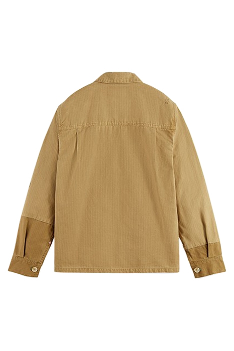 WASHED HERRINGBONE DOUBLE BREASTED DENIM WORKWEAR JACKET SAN 2