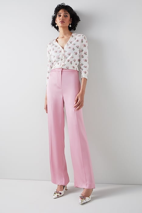 ROSE WIDE-LEG & FLARED JEANS PINK 1