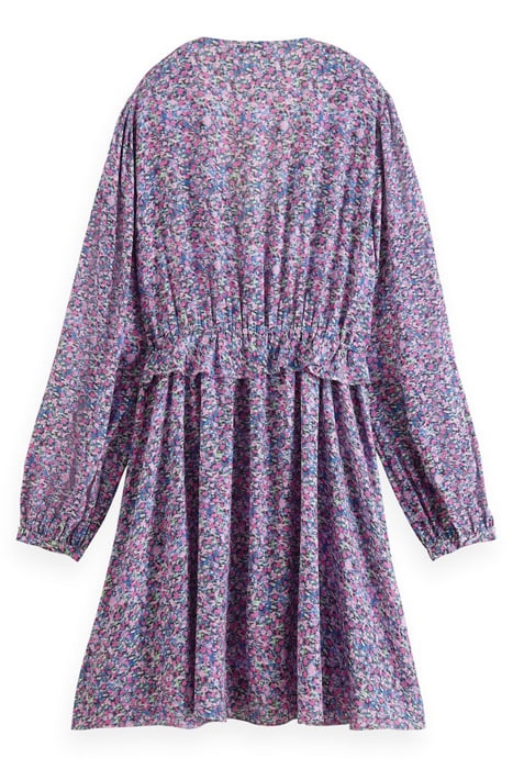 WRAPPED SHORT DRESS ROSARIA PURPLE 5