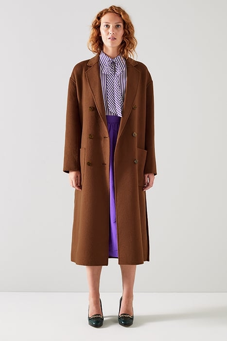 TILDA DOUBLE BREASTED COAT COGNAC 4