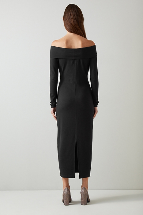ODA MIDI DRESS BLACK 2