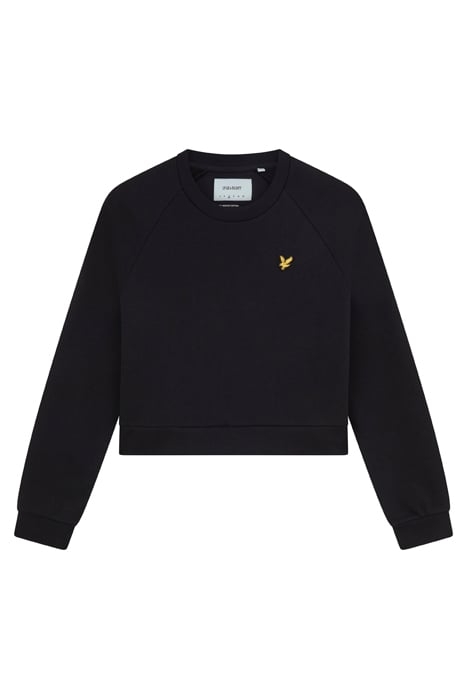 CROPPED SWEATSHIRT JET BLACK 4