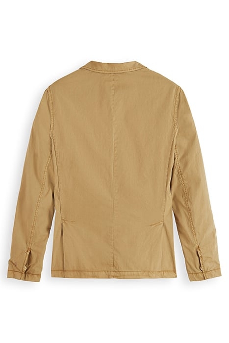 GARMENT-DYED POPLIN BLAZER CONTAINS ORGANIC COTTON WALNUT 5