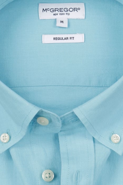 COTTON LINEN SHIRT AQUA 4