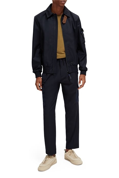 FORMAL LOOSE TAPERED-FIT DOUBLE PLEATED CARGO CHINO NIGHT 6