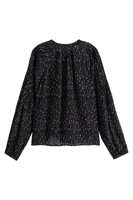 POPOVER WITH PINTUCK SLEEVE IKAT RAIN 2