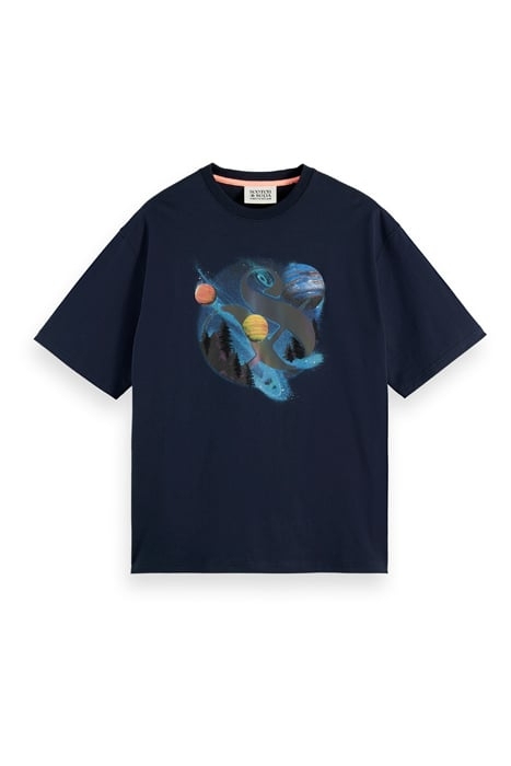 SPACE ARTWORK T-SHIRT NAVY 1