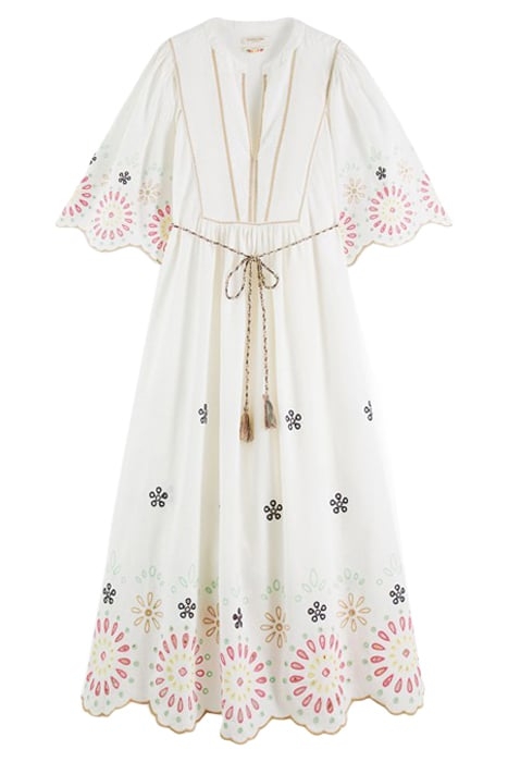 BRODERIE MAXI DRESS VANILLA WHITE 1
