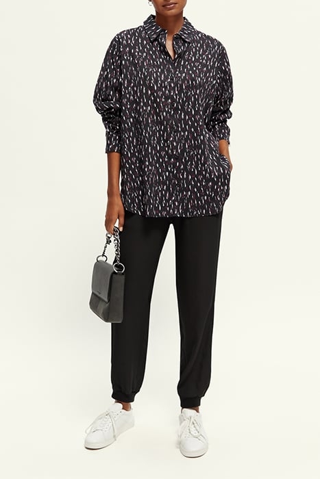 OVERSIZED SHIRT WITH PRINT IKAT RAIN 4