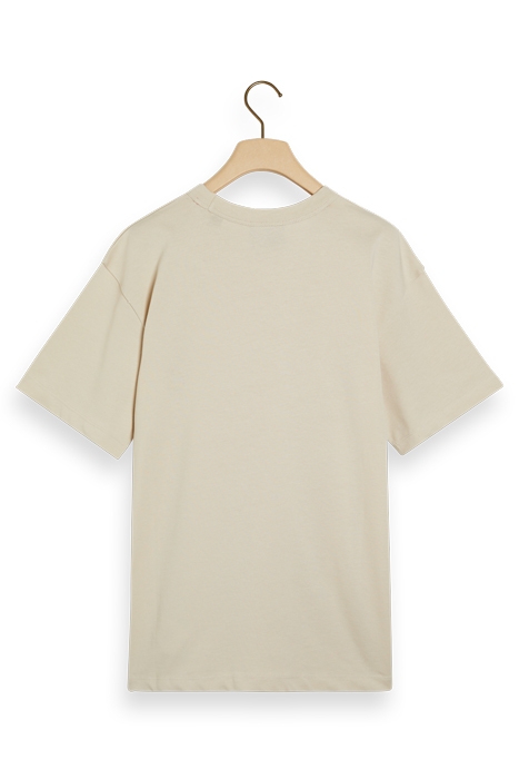 UNISEX ORGANIC COTTON CREWNECK T-SHIRT STONE 8