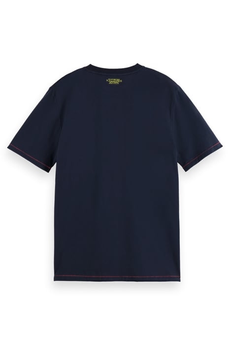 REGULAR FIT WOVEN POCKET T-SHIRT IN ORGANIC COTTON NIGHT 5