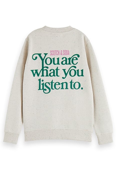 RELAXED FIT ARTWORK SWEATSHIRT OFF WHITE 5