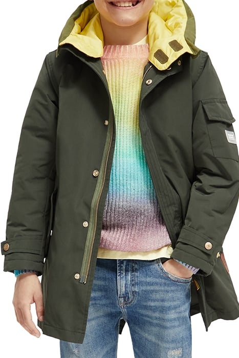 WATER REPELLENT TEDDY LINED RECYCLED POLYESTER HOODED PARKA 7