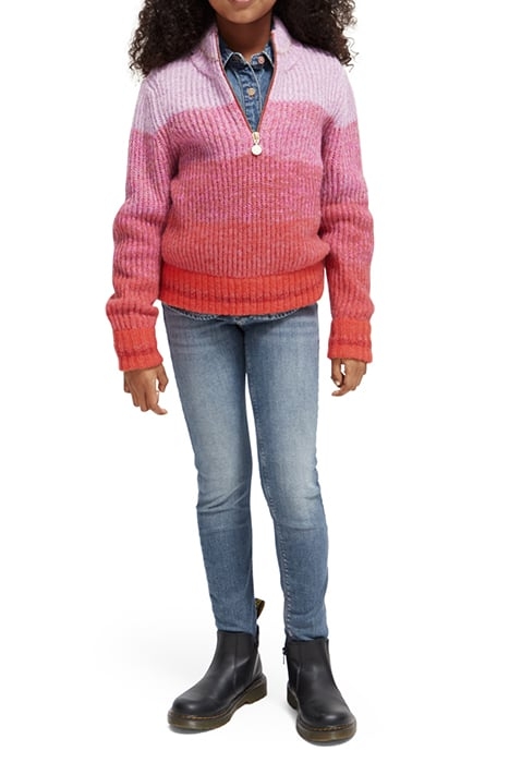 HALF-ZIP GRADIENT PULLOVER WINTER SUNSET 3