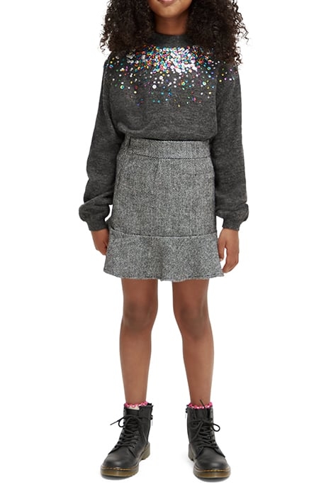 SEQUIN PULLOVER GREY MELANGE 3