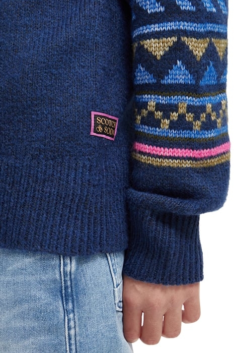 HALF-ZIP INTARSIA PULLOVER NIGHT 7