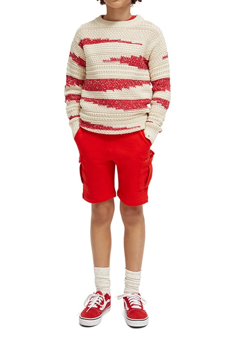 STRUCTURED INTARSIA PULLOVER CONTAINS ORGANIC COTTON STONE R 3