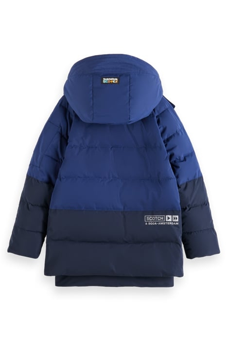 MID-LENGTH WATER REPELLENT PADDED JACKET NAVY 5