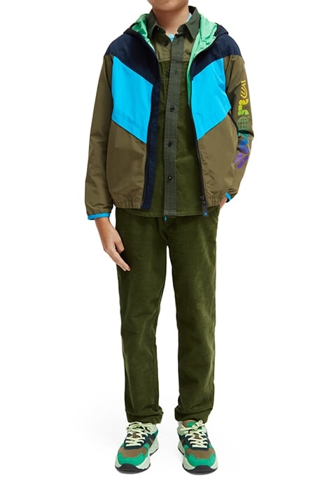 COLOUR BLOCK LIGHTWEIGHT JACKET IN RECYCLED POLYESTER COLOUR 3