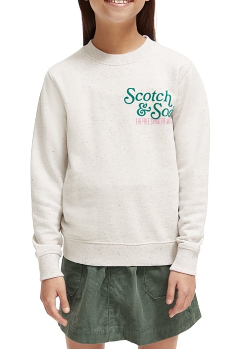 RELAXED FIT ARTWORK SWEATSHIRT OFF WHITE 1