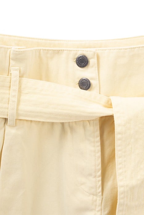 YELLOW WIDE-LEG TROUSERS WITH REMOVABLE BELT 3