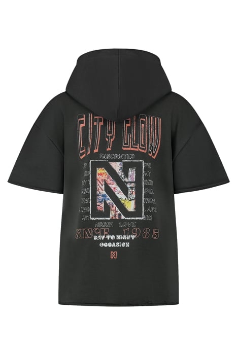 CITY GLOW HOODIE BLACK 2
