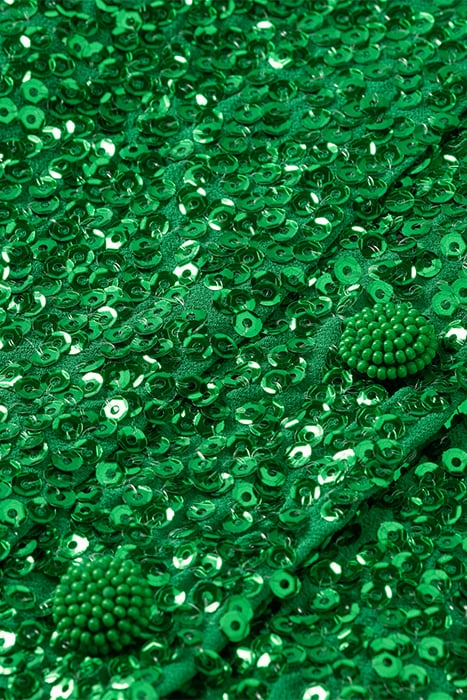 SEQUIN MINI DRESS GREEN LIGHT 8