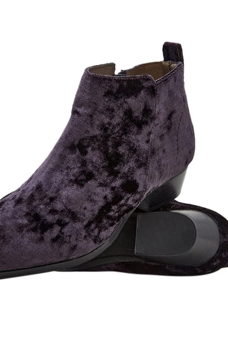 WILLOW VELVET ANKLE BOOT DARK GREY 4