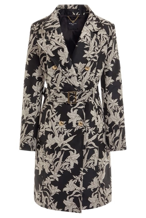 SUNBURST TRENCH BLACK PRINT 4