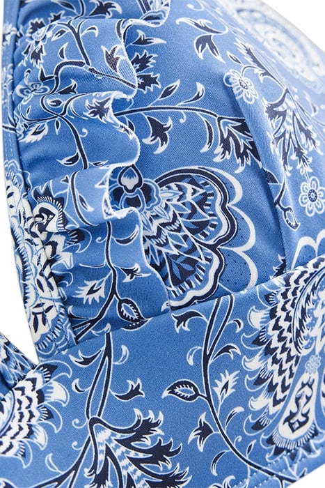PALERMO RUFFLE BIKINI TOP AZURE, GARDENIA GROVE 6