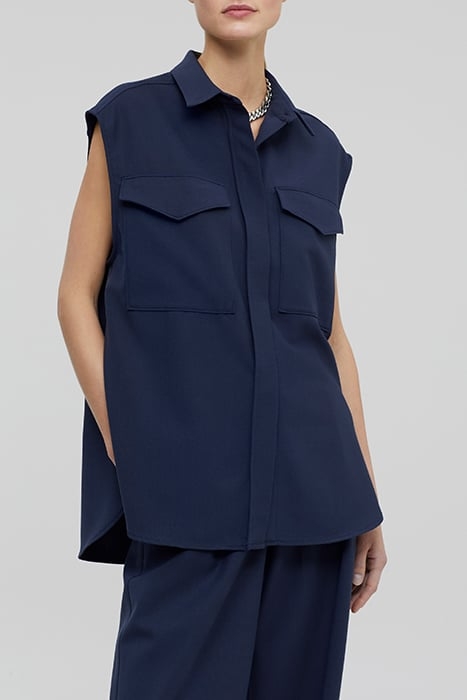 SLEEVELESS SHIRTS & BLOUSES DARK NIGHT 1