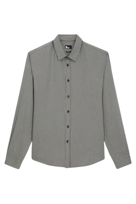 FEATHER PRINT SHIRT BLACK WHITE 5