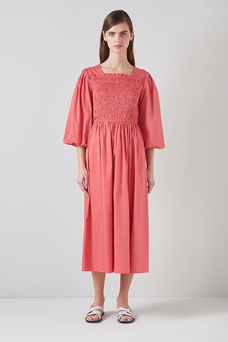 DR CALISTER SMOCK DRESS ROSE 1