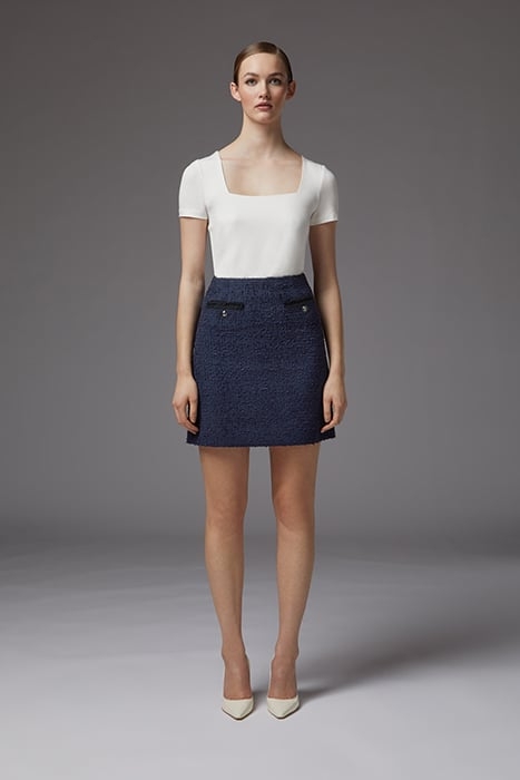 SK CHARLEE - BOUCLE TRIM NAVY 2