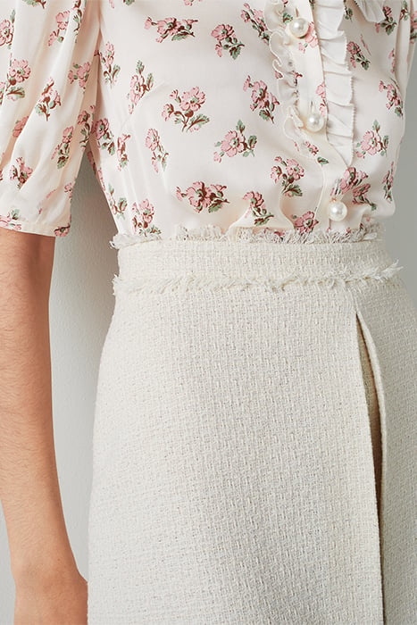 SK ADA METALLIC BOX PLEAT CREAM 5