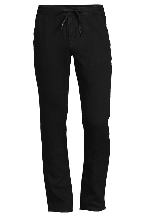 MEN'S BLACK TEXTURED ORGANIC COTTON COMFORT JOGGERS BLACK 3