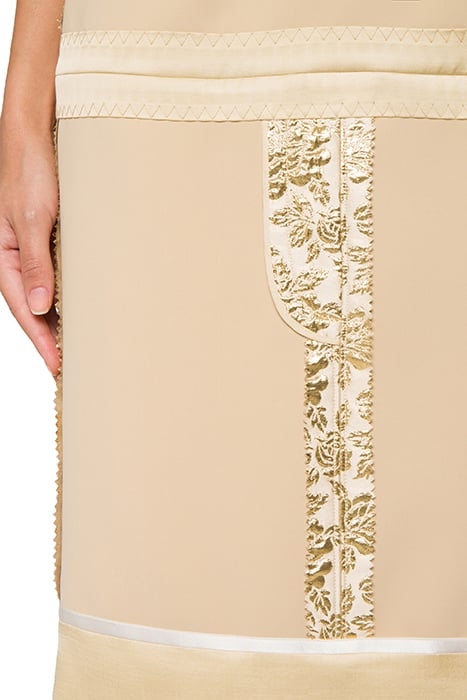 INSIDE OUT CREPE DRESS BEIGE 5