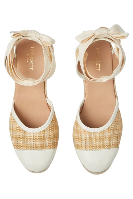 CS ZORA RAFFIA SANDAL CREAM 3