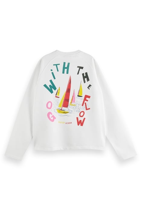 RAGLAN SLEEVED SWEATSHIRT WHITE 2