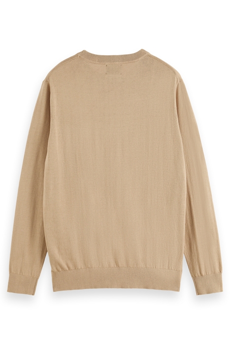 LINEN BLEND CREWNECK PULLOVER SEASTONE 2