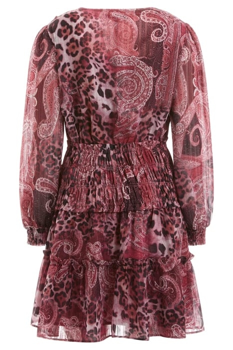 LS LACE UP FLARED LU PURPLE KASHMIR PRINT 5