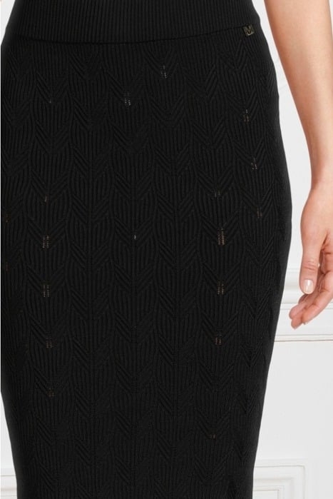 ARLET SWEATER SKIRT JET BLACK 4