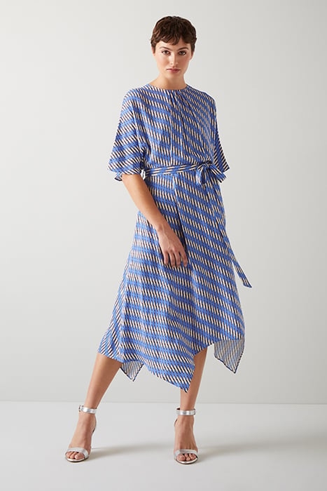 ANNI BELTED MIDI DRESS MULTICOLOR 1