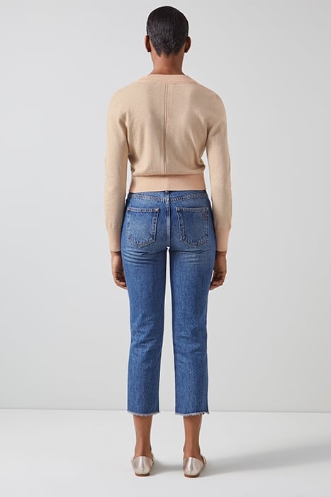 CD COCO-V NECK SLIM CARDI SAND 2