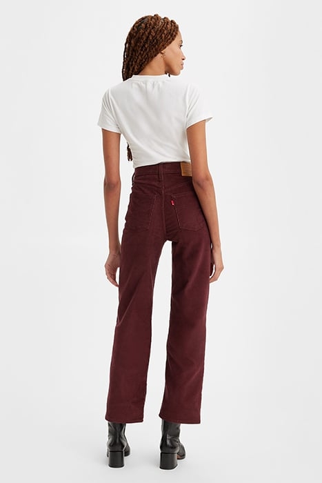 RIBCAGE STRAIGHT JEANS RED 2